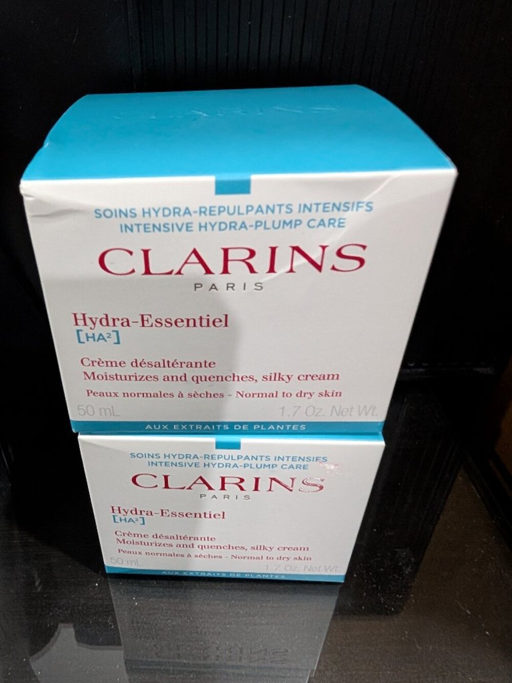 Clarins hydra-essential silky cream moisturizer duo